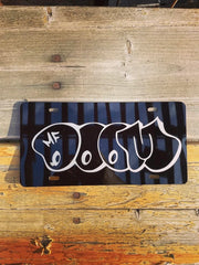 MF DOOM License Plate for car wall - Too Good Engravings