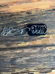 MF DOOM Military Dog Tag Pendant Necklaces Keychain - Too Good Engravings