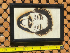 Post Malone Wood Engraved Framed 4X6 Mini picture - Too Good Engravings
