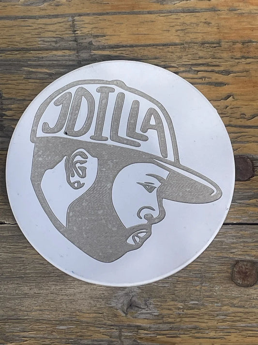 J Dilla Engraved Ceramic Drink Hip Hop Coaster - Too Good Engravings