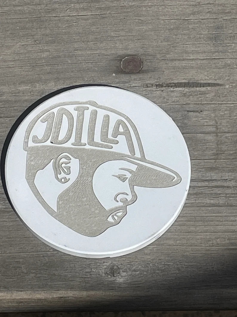 J Dilla Engraved Ceramic Drink Hip Hop Coaster - Too Good Engravings