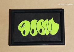 MF DOOM variety color Framed Picture 4x6 hand made Limited painted wood cut engraved - Too Good Engravings