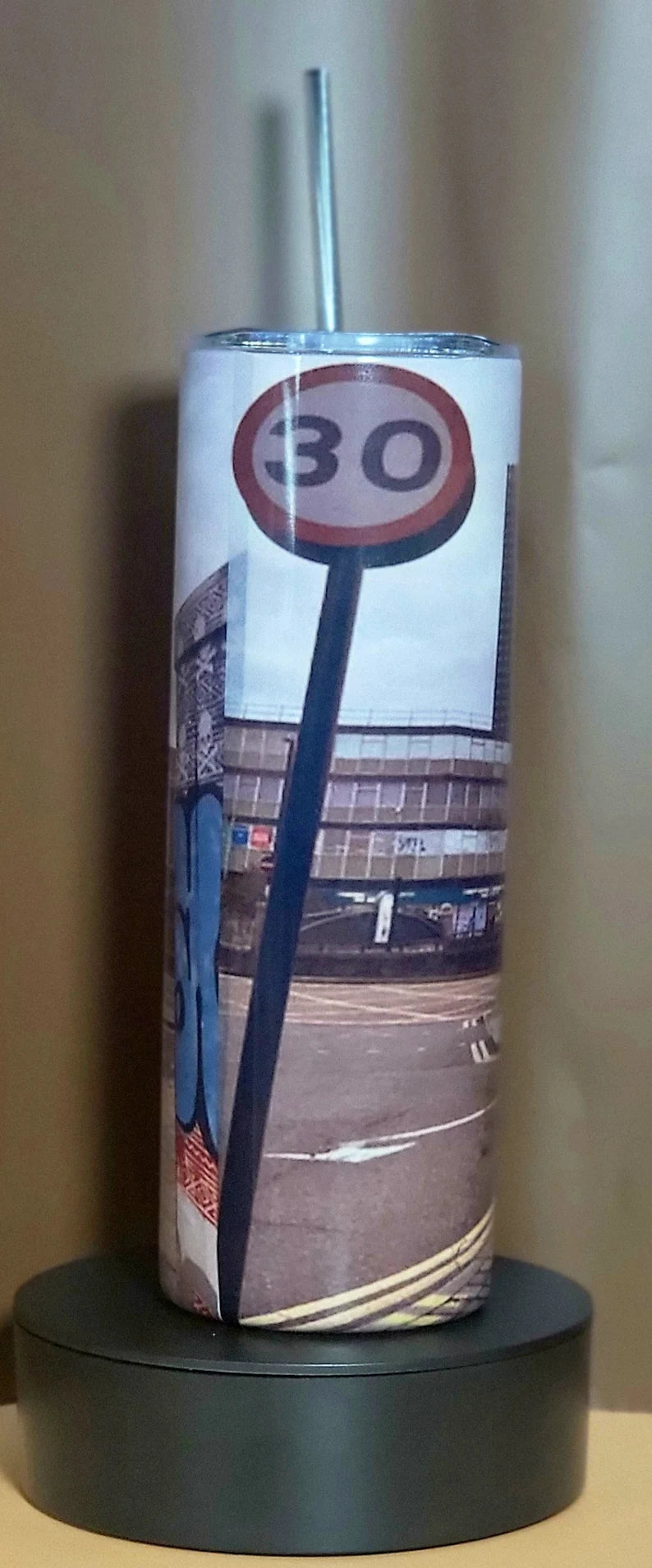 Quasimoto in the city Hip Hop Character Tumbler's 20oz Coffee Cup Mug double wall Stainless Steel Skinny Tumbler with Straw - Too Good Engravings