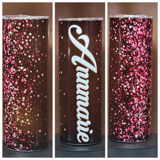 Pick Your Own Tumbler's 20oz Cup Design with Your Name, Your choice of front, double wall Stainless Steel with Lid and Straw - Too Good Engravings