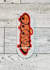 Mf Doom fingerboard : Wooden fingerboard - Too Good Engravings