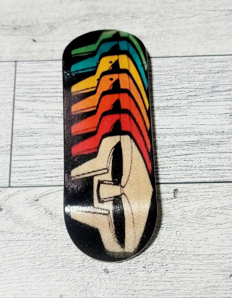 MF Doom color Mask Fingerboard: Wooden Fingerboard - Too Good Engravings