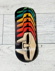 MF Doom color Mask Fingerboard: Wooden Fingerboard - Too Good Engravings