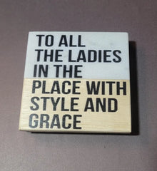 Biggie Lyric Coaster: Half Marble Half Wood Coaster - Too Good Engravings