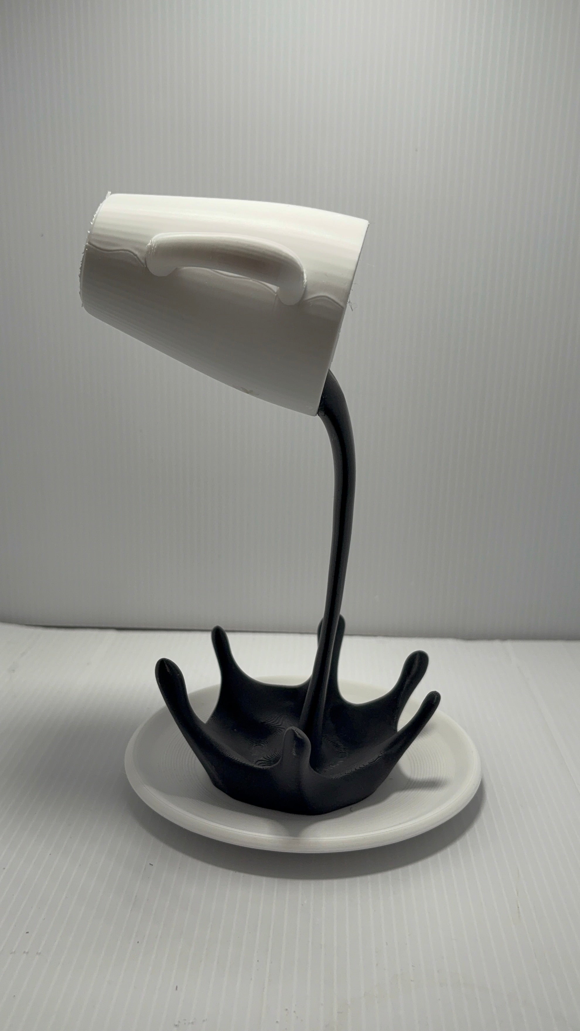 Floating Coffee Cup Sculpture - Too Good Engravings