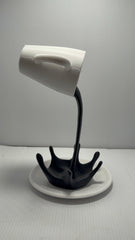 Floating Coffee Cup Sculpture - Too Good Engravings