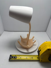 Floating Coffee Cup Sculpture - Too Good Engravings