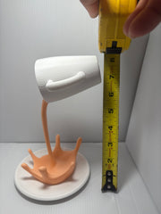 Floating Coffee Cup Sculpture - Too Good Engravings