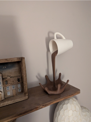 Floating Coffee Cup Sculpture - Too Good Engravings