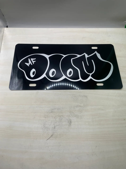 MF DOOM License Plate for car wall - Too Good Engravings