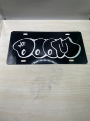 MF DOOM License Plate for car wall - Too Good Engravings