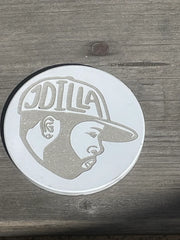 J Dilla Engraved Ceramic Drink Hip Hop Coaster - Too Good Engravings