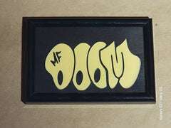 MF DOOM variety color Framed Picture 4x6 hand made Limited painted wood cut engraved - Too Good Engravings
