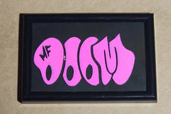 MF DOOM variety color Framed Picture 4x6 hand made Limited painted wood cut engraved - Too Good Engravings