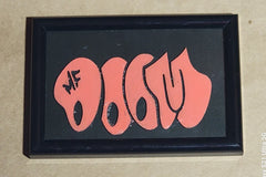 MF DOOM variety color Framed Picture 4x6 hand made Limited painted wood cut engraved - Too Good Engravings