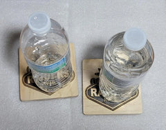 Las Vegas Raiders DRINK COASTER wood engraved stained set of 2 - Too Good Engravings