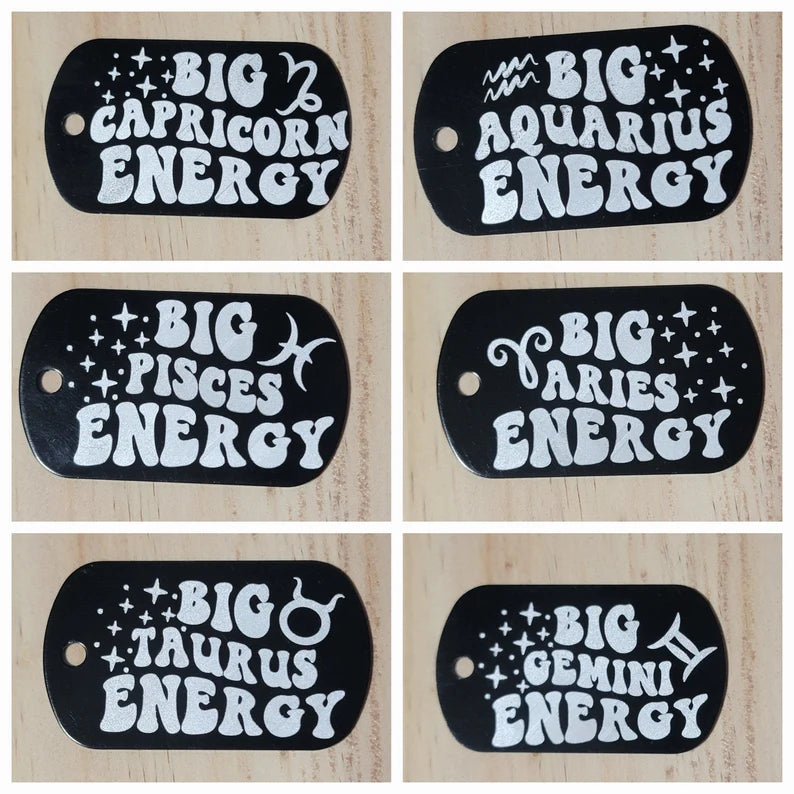 Signs of Zodiac Keychains: Engrave Zodiac Signs Keychains from Capricorn thru Gemini - Too Good Engravings