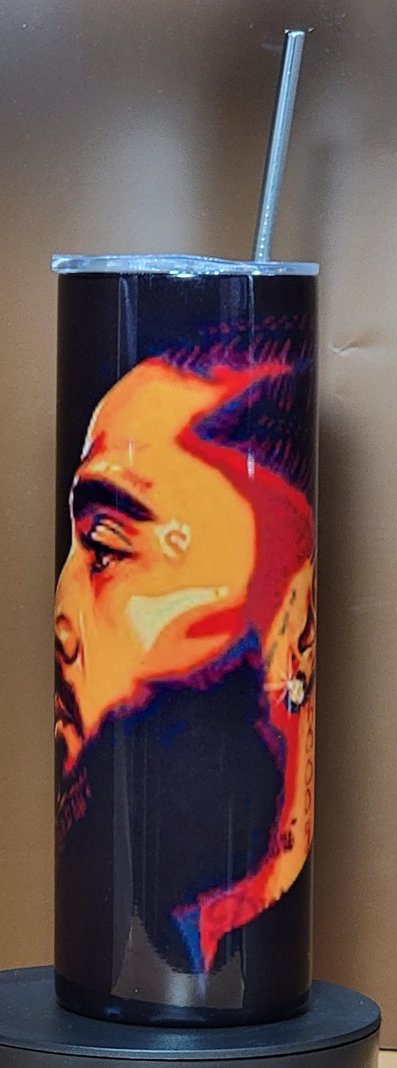 Nipsey Hussle Tumbler's 20oz Coffee Cup Mug double wall Stainless Steel Skinny Tumbler with Lid and Straw - Too Good Engravings