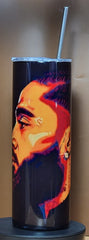 Nipsey Hussle Tumbler's 20oz Coffee Cup Mug double wall Stainless Steel Skinny Tumbler with Lid and Straw - Too Good Engravings