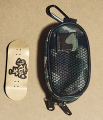 MF Doom Fingerboard: Wood Engraved Fingerboard (skateboard) & Suitcase Bag and Accessory (different colors) - Too Good Engravings