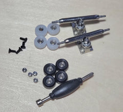 MF Doom Fingerboard: Wood Engraved Fingerboard (skateboard) & Suitcase Bag and Accessory (different colors) - Too Good Engravings