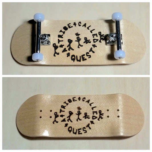 Tribe 4 Called Quest Fingerboard: Wooden Engraved words for Fun with other Accessories to Buy with your Fingerboard - Too Good Engravings