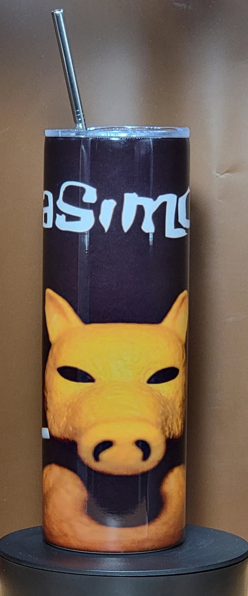 Quasimoto Hip Hop Character Tumbler's 20oz Coffee Cup Mug double wall Stainless Steel Skinny Tumbler with Straw - Too Good Engravings