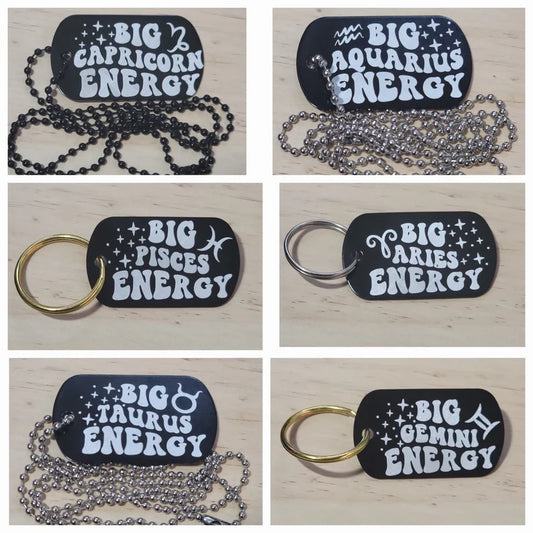 Signs of Zodiac Keychains: Engrave Zodiac Signs Keychains from Capricorn thru Gemini - Too Good Engravings