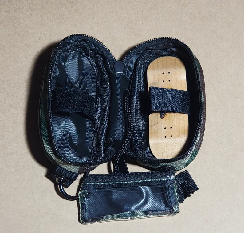 JDilla Fingerboard:Wood Engraved Fingerboard (skateboard) & Accessory and Suitcase bag - Too Good Engravings