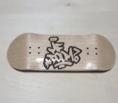 MF Doom Fingerboard: Wood Engraved Fingerboard (skateboard) & Suitcase Bag and Accessory (different colors) - Too Good Engravings