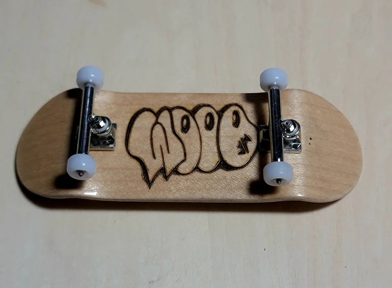 Doom Fingerboard:Wood Engraved Fingerboard (Skate board) & Accessory (different colors) and Suitcase bag (two colors) - Too Good Engravings