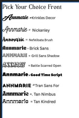 Pick Your Own Tumbler's 20oz Cup Design with Your Name, Your choice of front, double wall Stainless Steel with Lid and Straw - Too Good Engravings