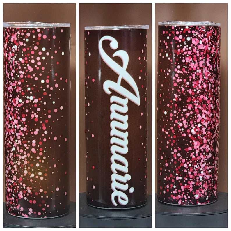 Pick Your Own Tumbler's 20oz Cup Design with Your Name, Your choice of front, double wall Stainless Steel with Lid and Straw - Too Good Engravings