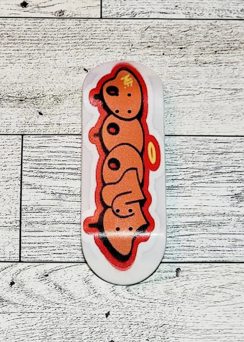 Mf Doom fingerboard : Wooden fingerboard - Too Good Engravings