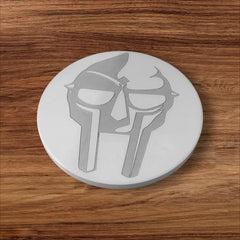 Mf Doom Mask Hip Hop Design with Ceramic Coaster - Too Good Engravings