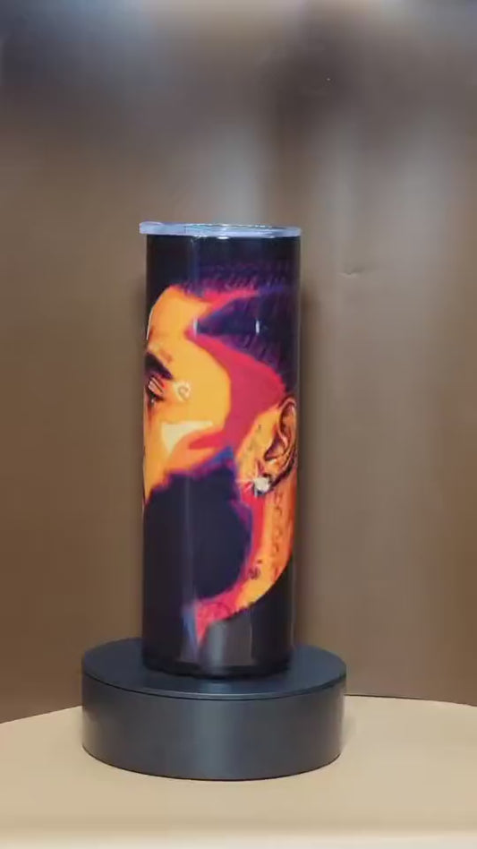 Nipsey Hussle Tumbler's 20oz Coffee Cup Mug double wall Stainless Steel Skinny Tumbler with Lid and Straw
